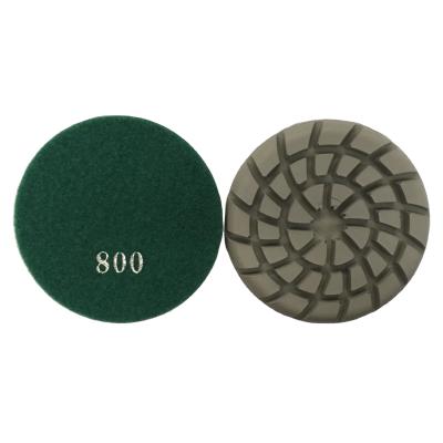 China Floor Light Series 800 High Grit 1500 98 Mm Flat Diamond Dry Polishing Pads for sale