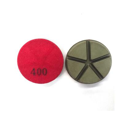 China Hard Floor Ceramic Series 50 Grit 100 200 400 3 Inch Concrete Diamond Ceramic Polishing Pad for sale