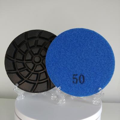 China Hard Floor Buffalo Series Wet 4 Inch Concrete Polishing Pads for sale