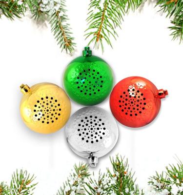 China EZCast Mini Speaker Ball Wireless 5.0 Speaker For Christmas Decoration Ball For Christmas Tree Bell Speaker for sale