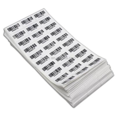 China Barcode Label Self Adhesive Barcode Sticker Adhesive Label Printing for sale