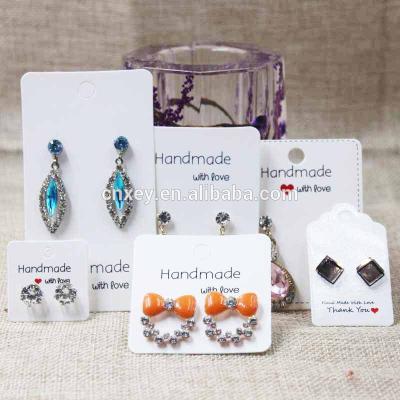 China Handmade Earring Display Cards Jewelry Display Cards Earring Packaging Card Earring Paper Card for sale