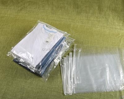 China 30x40cm Recyclable Clothes Packing Sack PE Bag With Transparent Zipper Packaging Bag For Clothing for sale