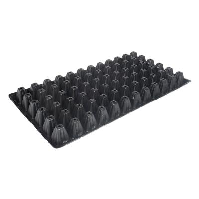 China Planting Flowers Rice Seedling Tray Machine Germination Free Plastic Gardening Trays With Drain Holes for sale