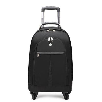 China Fashion Inson Customized Oxford Black Luggage Sports Travel Wheeled Suite Duffle Bag With Wheels for sale