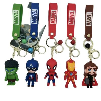 China Decoration Avenger League Captain Of The United States Iron Man Car Keychain Bags Pendant Cartoon Gifts Key Chain Keychain Rings for sale