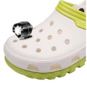 China Clog Charm Wholesale Headlights Shoe Charms For Kids Gifts Light Up Croc Charms Designer Light Charms For Croc Shoe Accessories for sale