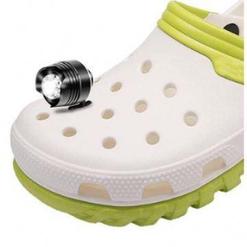 China Clog Charm Headlights for Clogs Croc Shoes Waterproof Shoes Lights Charms for Dog Walking Handy Camping for sale