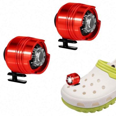 China Clog Charm Headlights for croc shoes  Mini Flashlight 2pcs headlights for croc Accessories Funny light Up Shoe Charms Headlights for sale