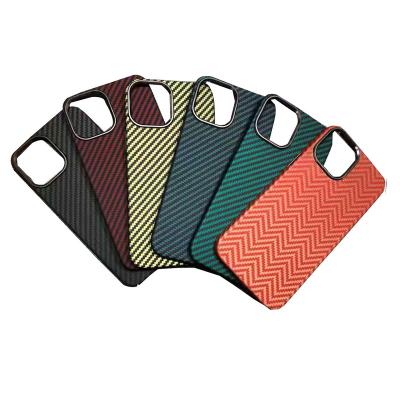 China For iphone12 and pro Max Real Carbon Fiber Case Effect Kevlar Phone Case 10 12 Pro for sale