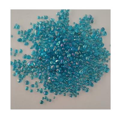 China Eco - Friendly Glass Aggregates Pool Ends Iridescent Glass Beads For Swimming Pool for sale