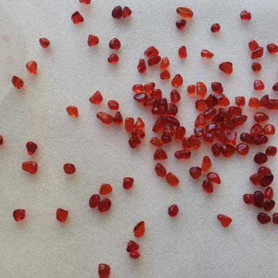 China Eco-friendly 9-12mm Red Glass Pebble For Decoration for sale