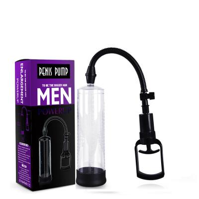 China Strong Suction Penis Pump Manual Penis Enlarger Sex Toys For Men Vacuum Pump Male Masturbation Supplement Penile Trainer Adults Sex Products for sale