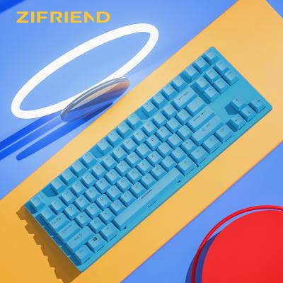 China Custom Anti-Ghosting RGB Mechanical Keyboard Anti-ghosting Non-conflict, Game 87 Keys Mechanical Keyboard For Laptop PC for sale