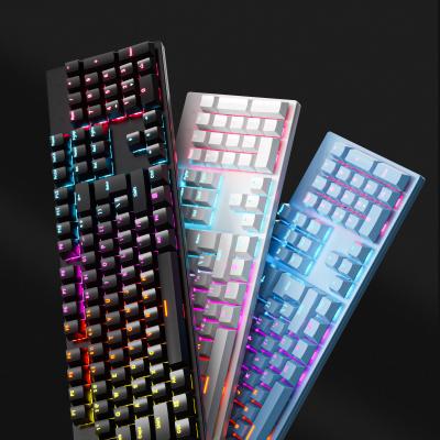 China Anti-ghosting Usb Mechanical Gaming Keyboard Led Back Lightweight Ergonomic Gamer Gaming Keyboard Light Mechanical Keyboard for sale