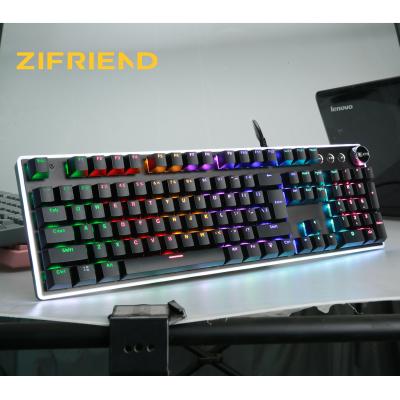 China Bestselling 104 Wireless RGB Tablet Multimedia Backlit Key Colorful Keyboard USB Wired Gaming Mechanical Keyboards for sale