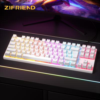 China Wireless 80% RGB Switch Back Mechanical Colorful Light Ergonomic Keyboard, Gamer Gaming Mechanical Keyboard for sale