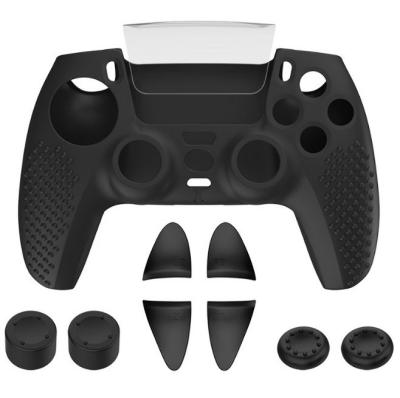 China 10 in 1 Silicone Dustproof Non-Slip Pad Protect Cover Kit Bundle for Game Station 5 Dualsense Controller for sale