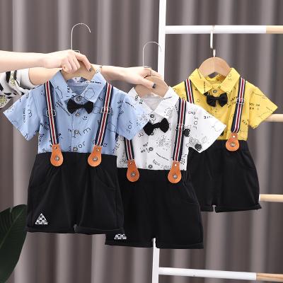 China Boy's Clothing Set Baby Summer Casual Dress Shorts Suit Cartoon Graffiti Link Children's Breathable Clothing Child Suit Wholesale 2 for sale