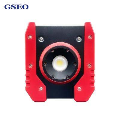 China DC charging hole & Conveniently Carry Rechargeable Led Spotlight 10W Emergency Led Light Blackout Lighting Repairing Cars Led To Work Light Portable Led Spotlight for sale