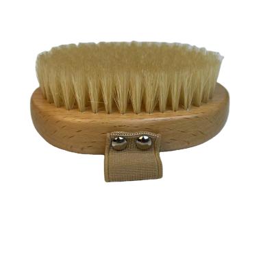 China All natural beech wood brush dry skin brush sisal dry hair for sale