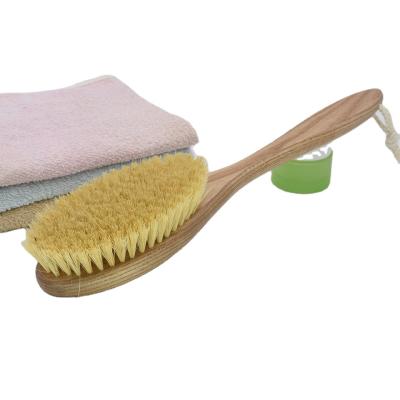 China Beech Wood Handle Long Handle Shower Bath Body Brush With Body, Foot And Leg Scrubber Brushing for sale