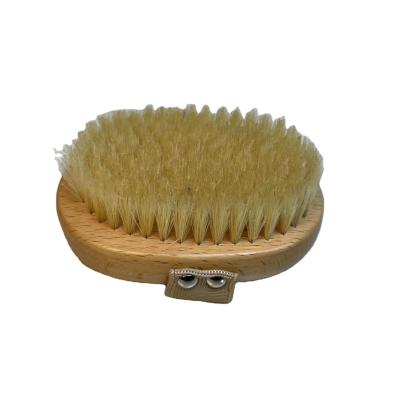 China All natural beech wood brush dry skin brush sisal dry hair for sale