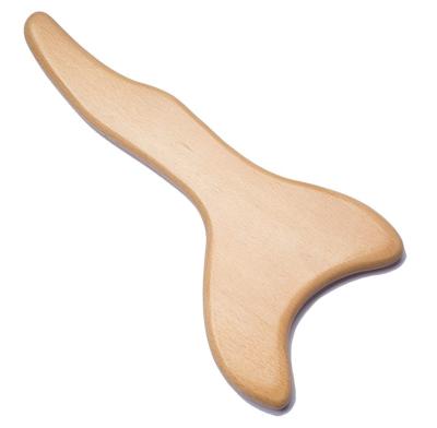 China High Quality Wooden Body Guasha Board With Handle , Scraping Massage Tool for sale