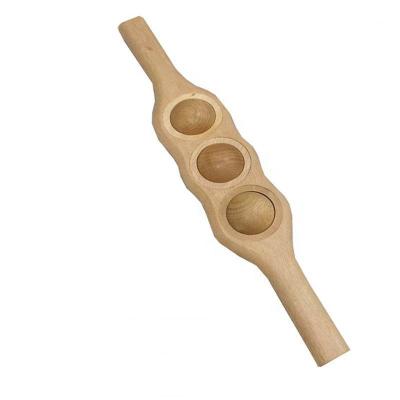 China High Quality Wooden Body Roller Massage Stick for sale