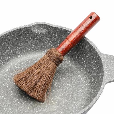 China Sustainable Natural High Quality Kitchen Coconut Sisal Bristle Beech Wood Dish Clean Brush for sale