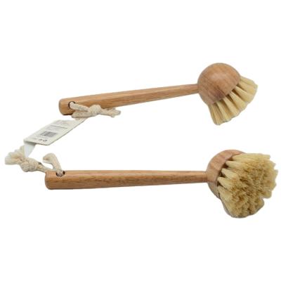 China Viable Natural Beech Wood Jar Bottle Dish Wash Brush for sale