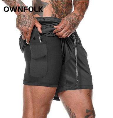 China OWNFOLK Wholesale QUICK DRY Quick Dry Men's Gym Shorts Jogging Running Workout Sports Fitness Short Pants Male Shorts for sale