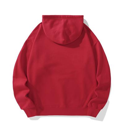 China Bulk Oversized Hoodies Men's Anti-Shrink Pullover Hoodies Plus Men's Hoodies Blank Sweatshirt 380g for sale