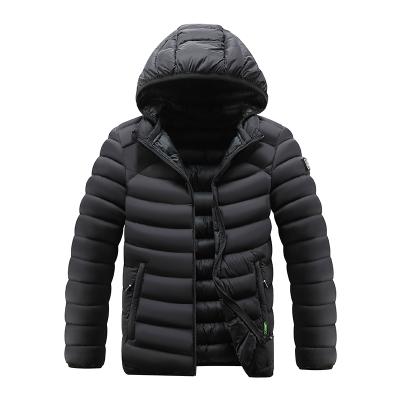 China Breathable Men's Winter Bubble Jacket Featuring With Hooded Zipper Pockets Cotton Anorak Stripper Mens Winter Jackets Outwear Warm Jacket for sale