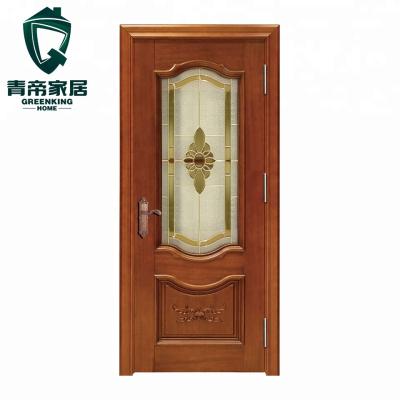 China European MDF Doors Composite Modern Walnut Color Swing Style Entry Door Designs for sale