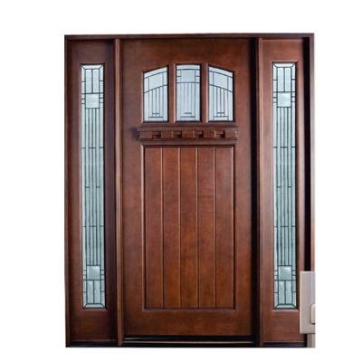 China HDF Swing Sound Insulation Painting Modern Chinese Wooden Half Door Glass Interior Wooden Doors for sale