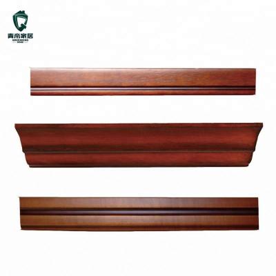 China Rustic Home Decorative Teak Cabinet Frame Skirting Wood Mount for sale