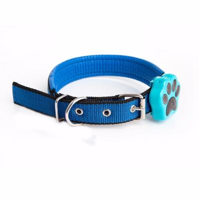 China Durable Adjustable Nylon And PU Dog Cat Collar For RF-V30 V32 V40 GPS Trackers for sale