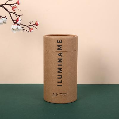 China Eco Friendly Recycled Materials Lift Paper Can Packaging Gift Tea Customized Tube Recycle Material Tube for sale