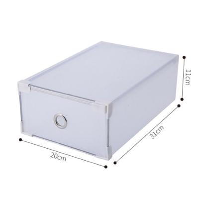 China Viable Wholesale Custom Transparent PVC Plastic Shoe Box for sale