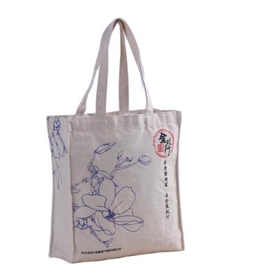 China Hot Sale Recyclable Personalized Tote Bag Eco Friendly Recycle Cotton Canvas Custom Reusable Bag Women Organic Shopping Cotton Bags for sale