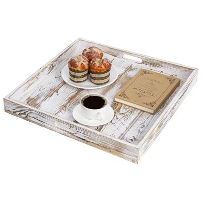 China Sustainable Factory Wholesale Durable Unbreakable Eco-Friendly Food Serving Tray for sale