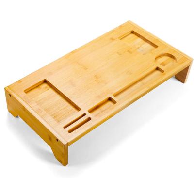 China Viable factory wholesale natural color, simple environmental protection, safety bamboo and wooden tray for sale