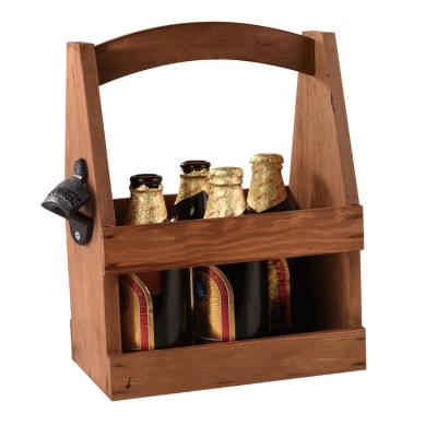 China Quality wholesale custom handmade solid wood wine rack, beer rack for sale