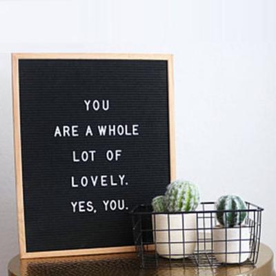 China High Quality Quality Wood Frame 25.4*25.4 Letter Message Board for sale