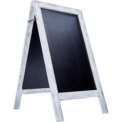 China A-frame Free Style Double-Sided Blackboard Style Quality Wood Frame Easel Double-Sided Blackboard for sale