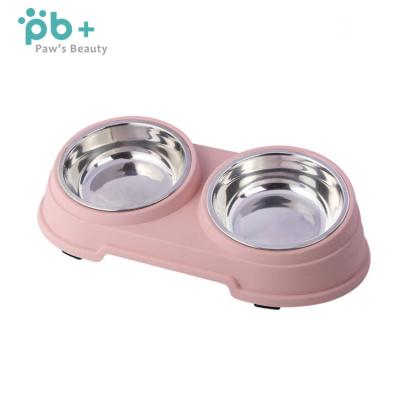 China New Stocked Arrived No Puddle Double Food Canine Royal Pet Bowl for sale