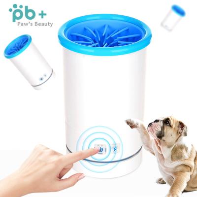 China Portable Electric Muddy Dog Paw Plunger Joint Foot Cleaner Stored Cup for sale