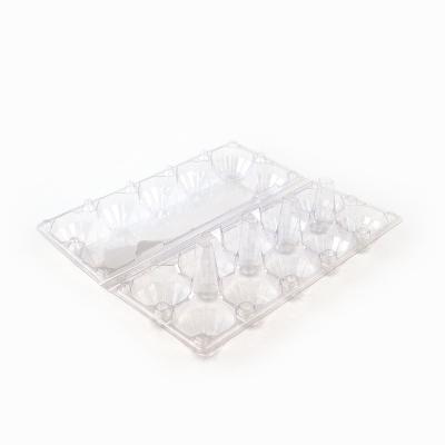 China Disposable 10holes Plastic Egg Blister Packaging Egg Container Clear Clamshell Plastic Egg Tray Customized for sale