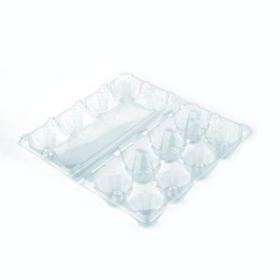 China Disposable Multi Size Egg Storage Container Egg Trays Egg Box Clamshell Clear Plastic Packaging for sale